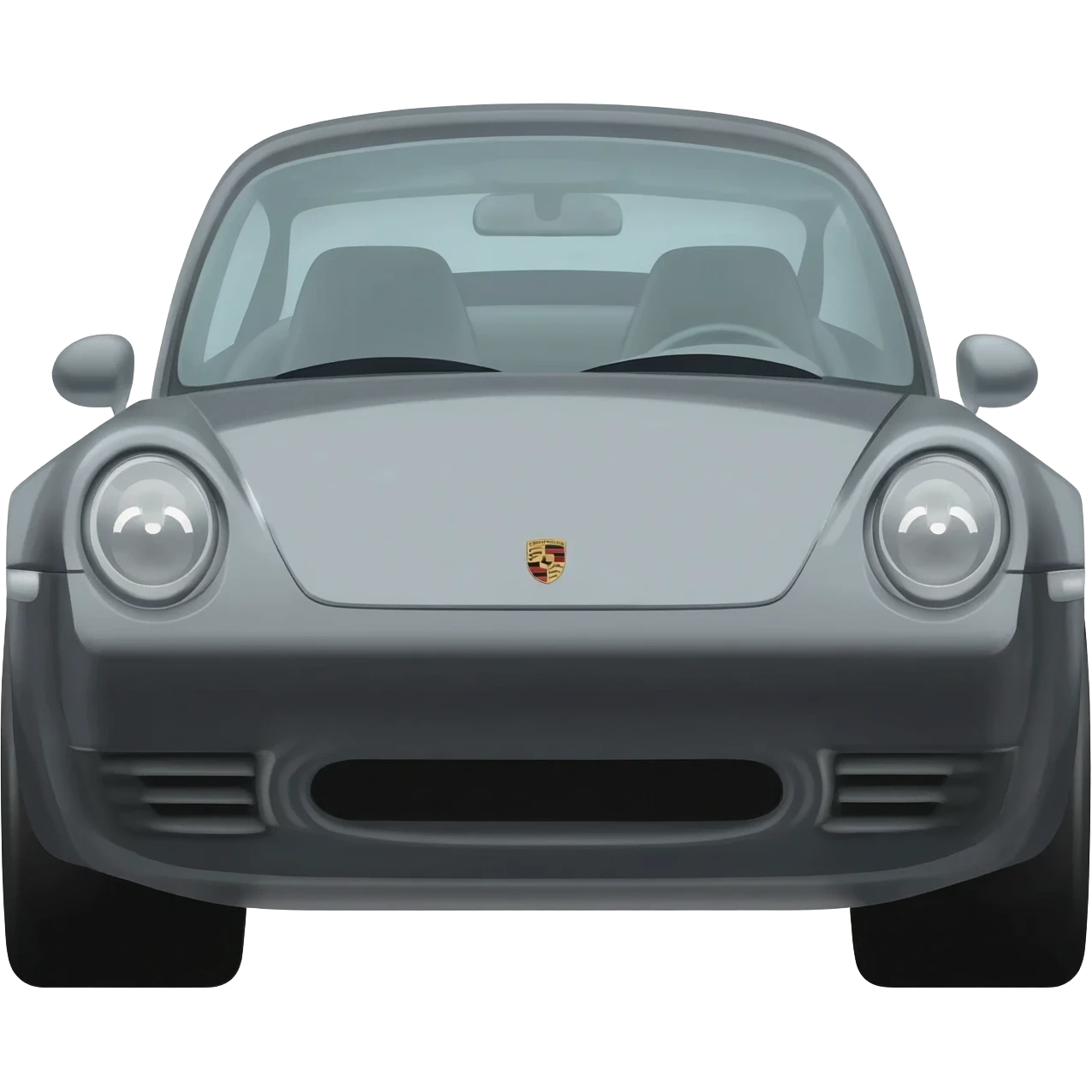 Porche in gray color emoji