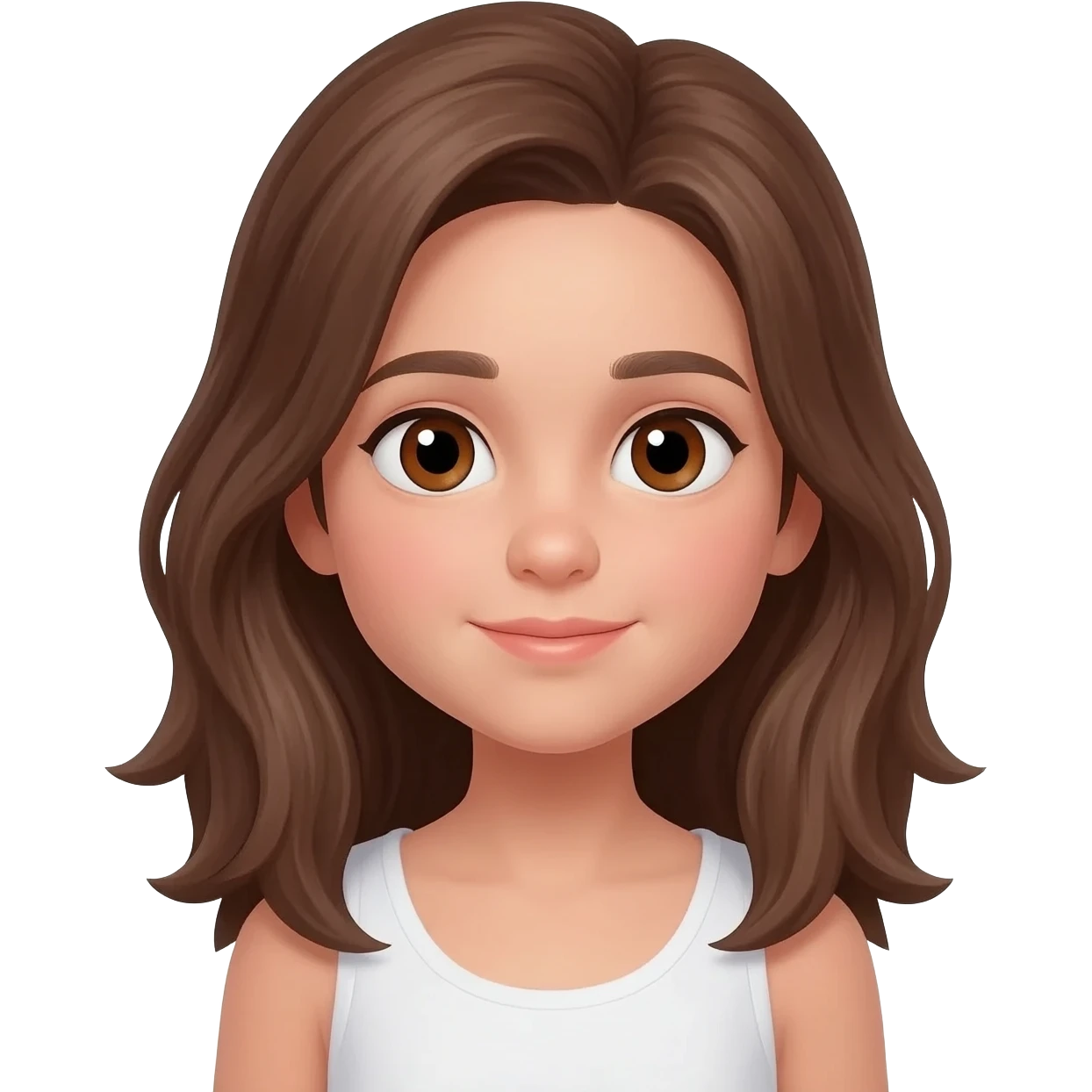 12 yaşında kumrak kahverengi gözlü güzel bir kız emoji