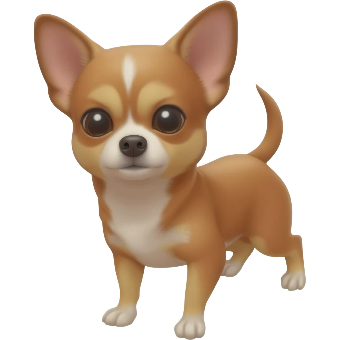 Little cute brown and tan applehead chihuahua named Pixie emoji