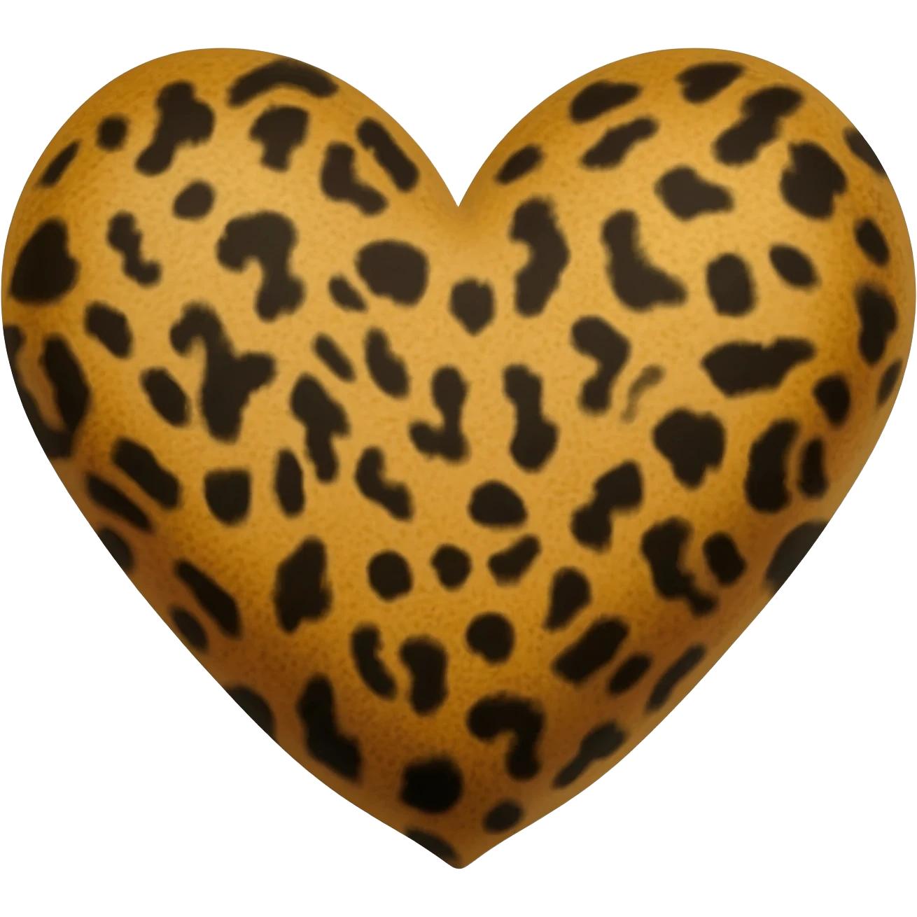 Corazón de animal print emoji