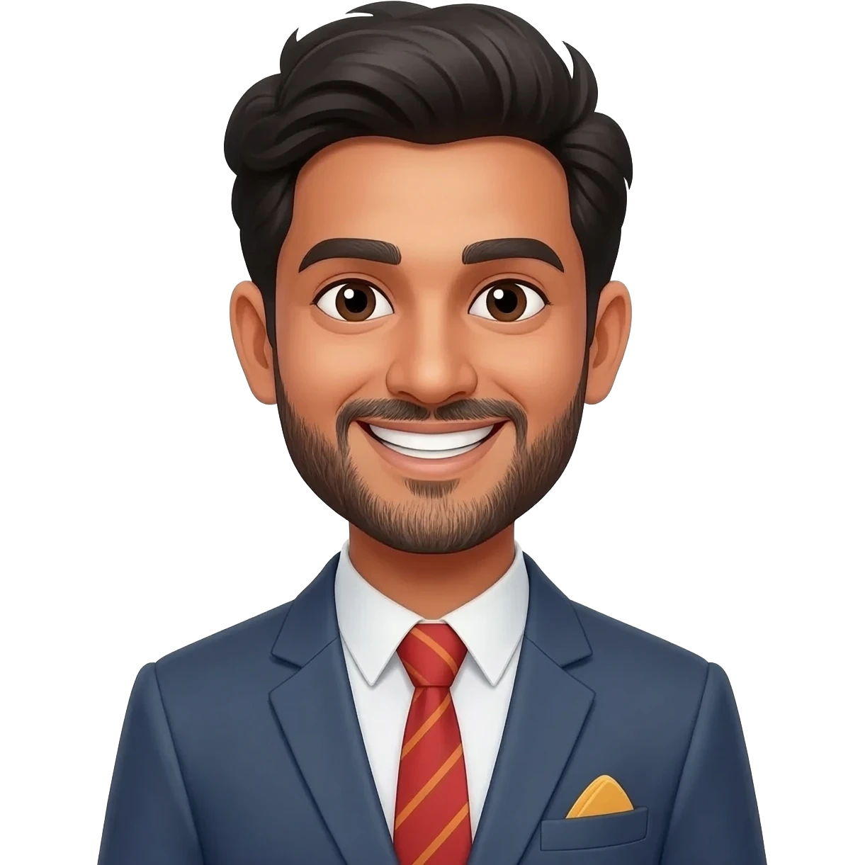 funny indian male teCHER WITH STUBBLE emoji