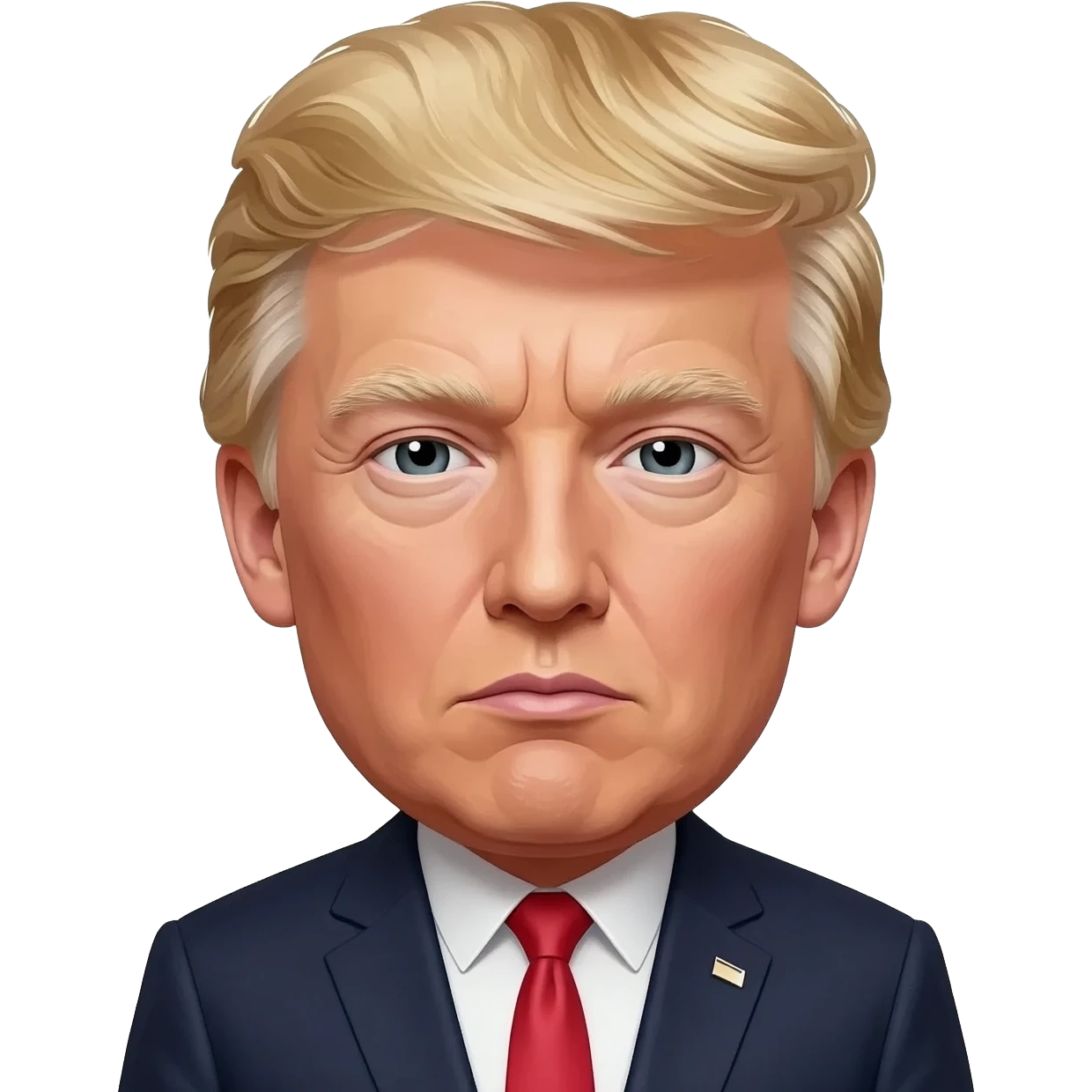 trump musk distorted face emoji