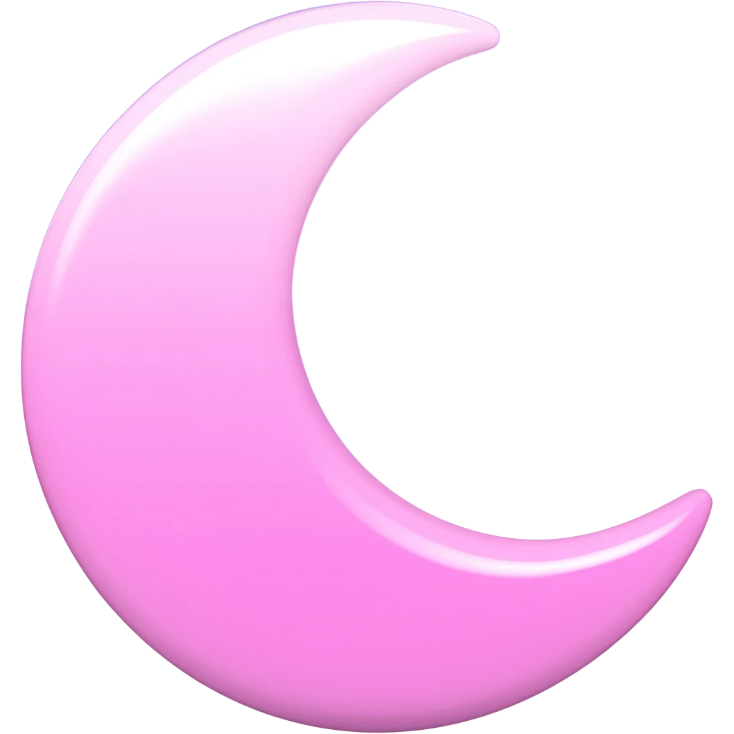Shiny pastel rose-pink-lavender-violent-gradient moon and stars aesthetic realistic real life scenery landscape emoji