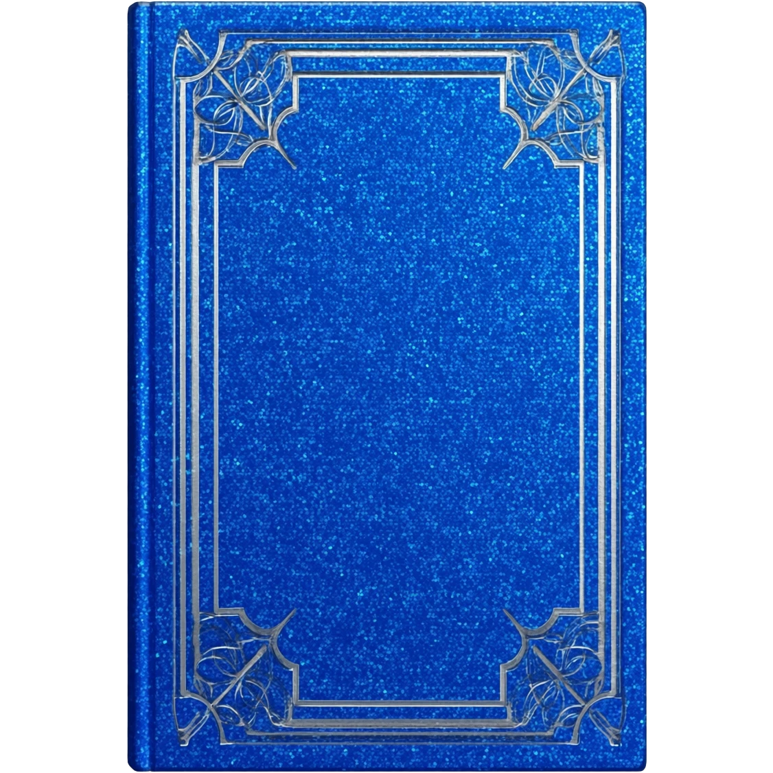 book blue glittery emoji