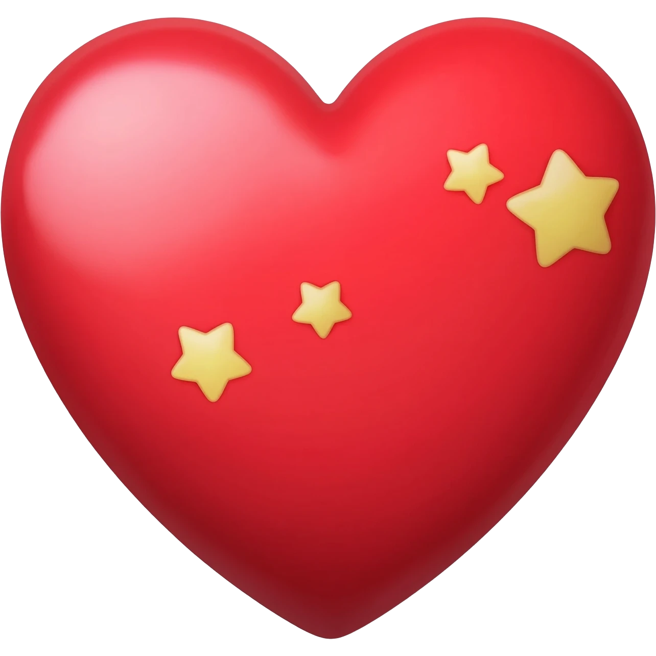 Un corazon con estrellas pero no tantas emoji