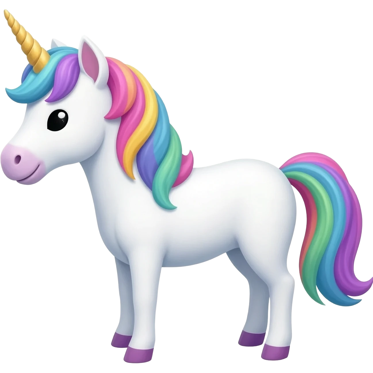 singing unicorn emoji