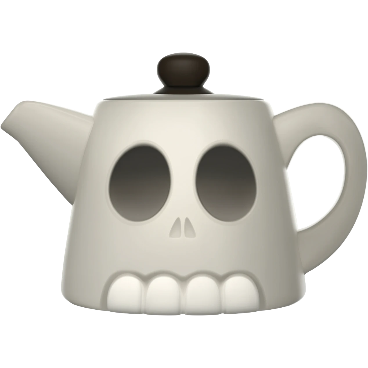 Coffee pot skull face emoji