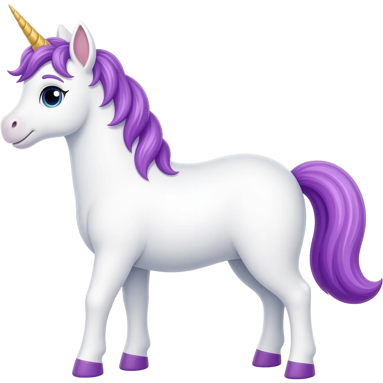 talking unicorn emoji