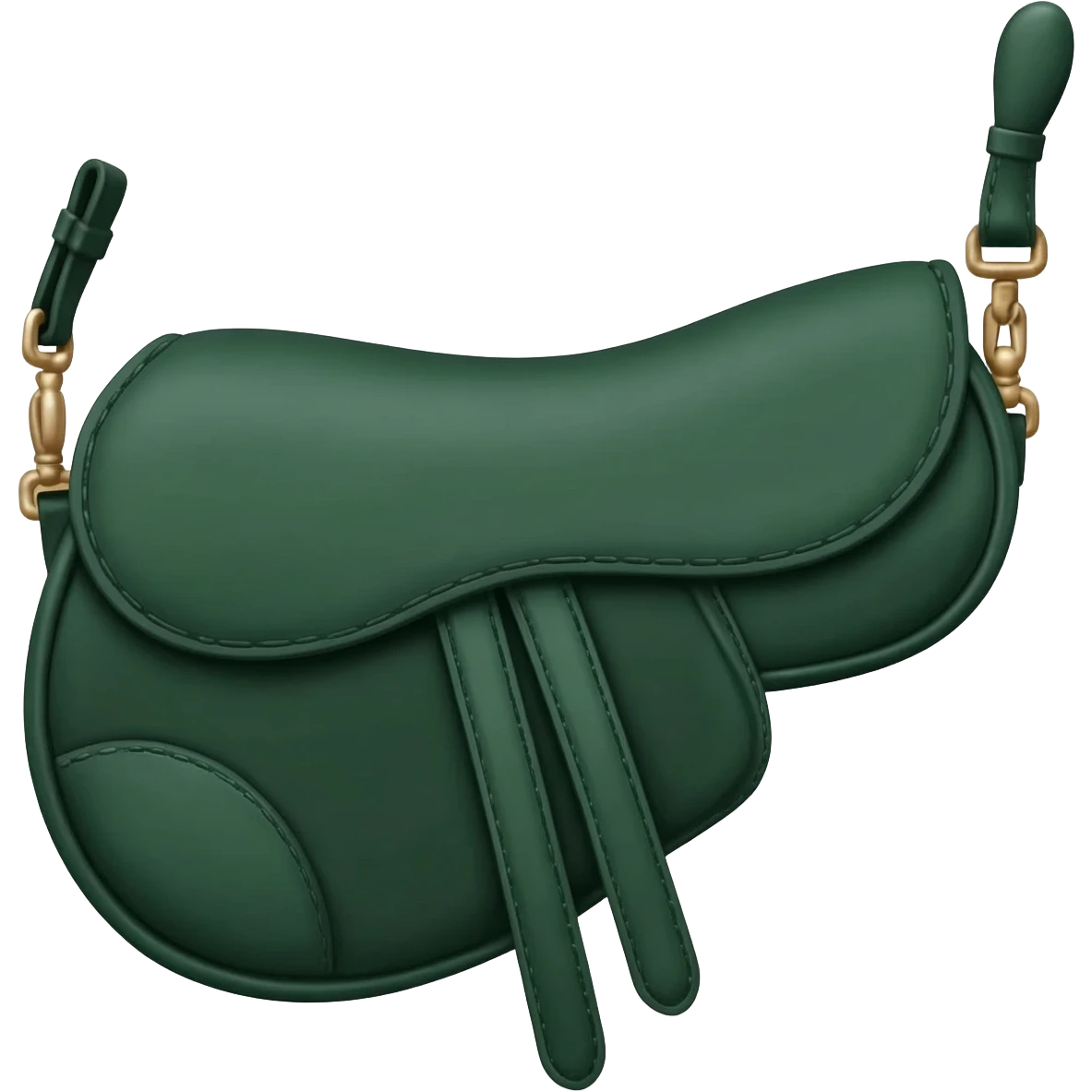 dark green dior saddle bag emoji