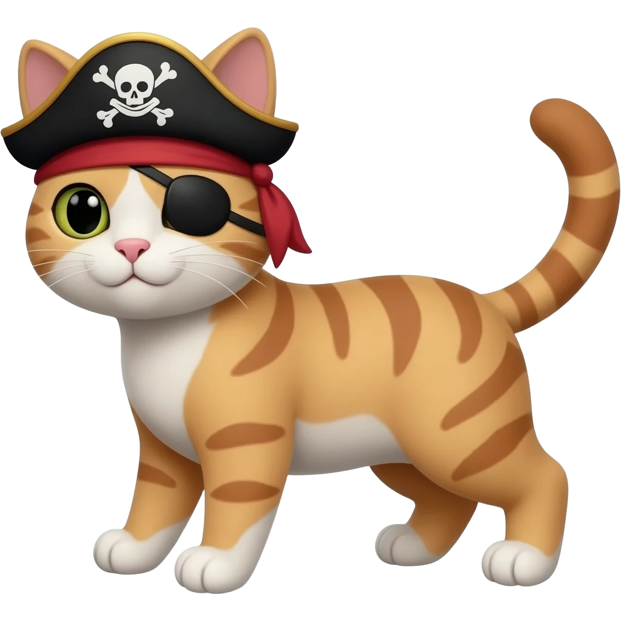 A pirate cat emoji