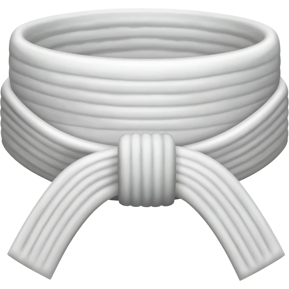 Faixa branca de juijitusu casca grossa emoji