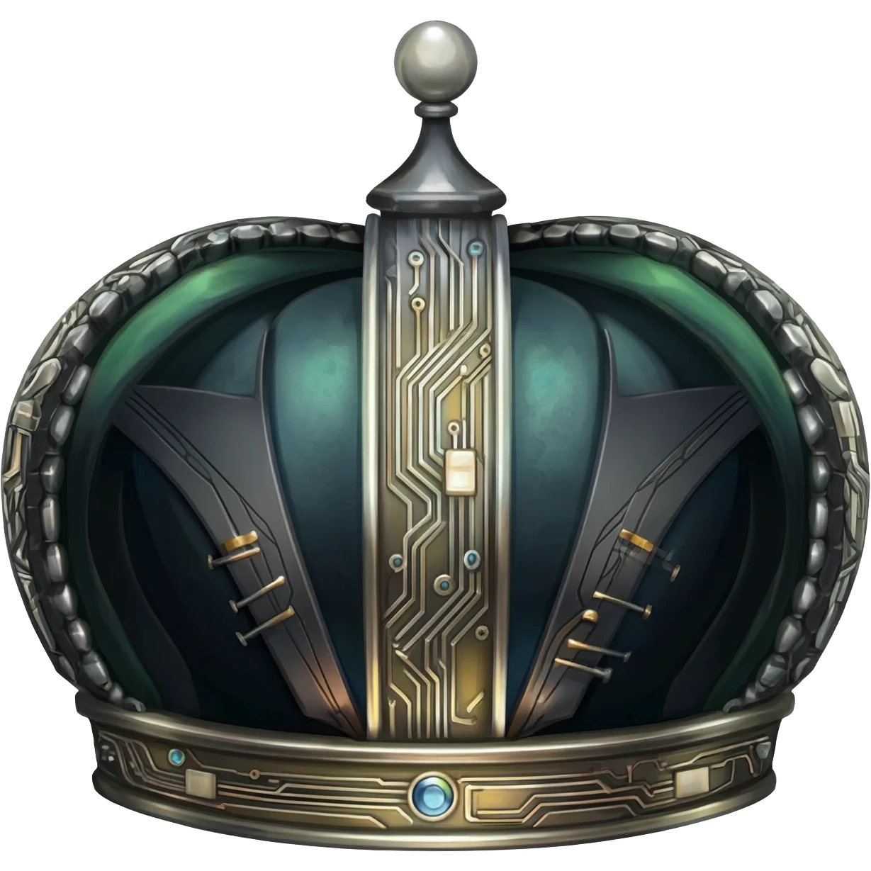 generate the most advanced black crown emoji