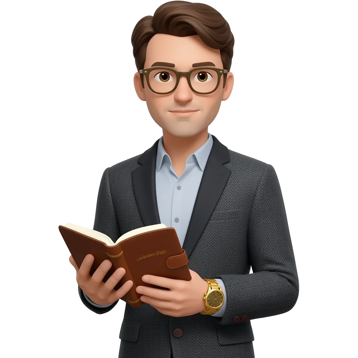 rich nerd with glasses emoji