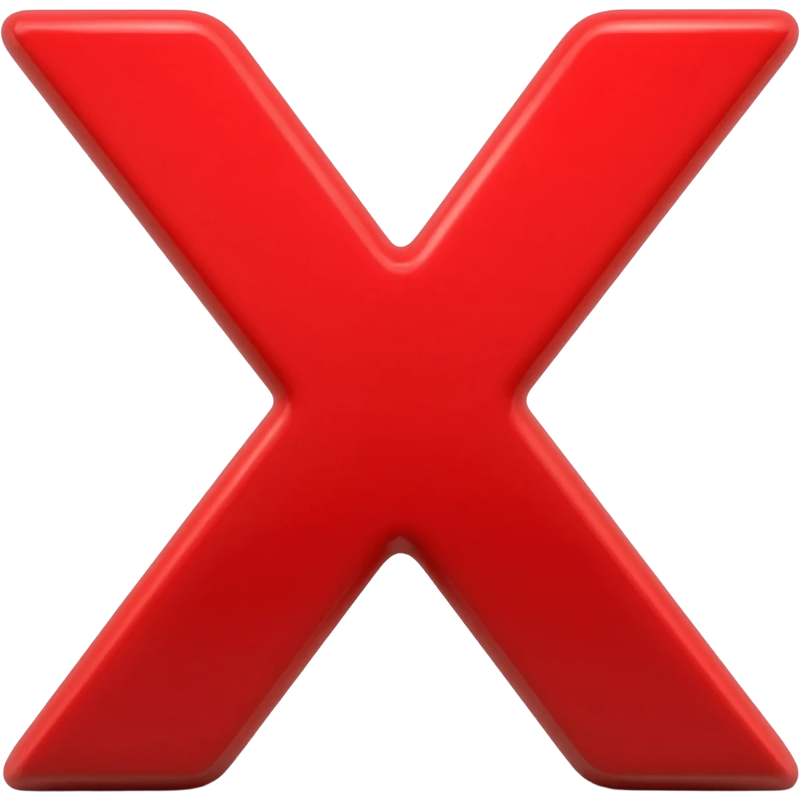 An X, like a wrong answer emoji