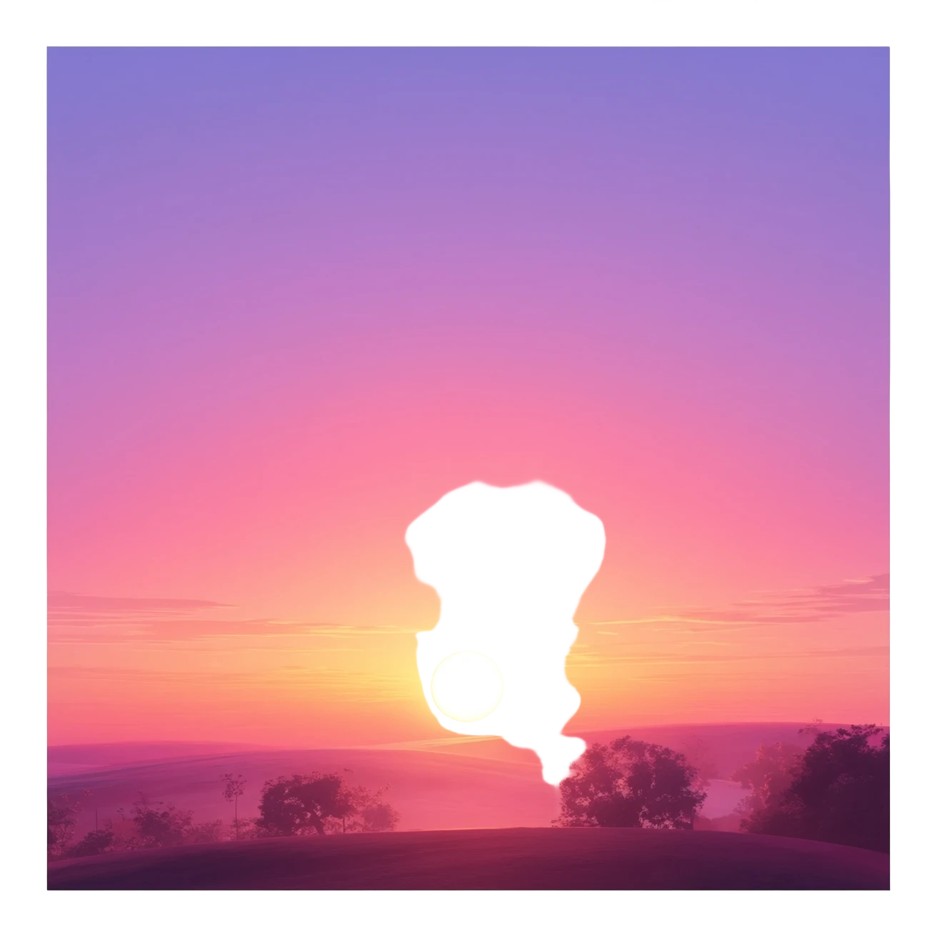 Shiny warm colored pastel rose-pink-lavender-violent-gradient sunset aesthetic realistic real life scenery landscape sunrise aesthetic landscape scenery scenic background emoji