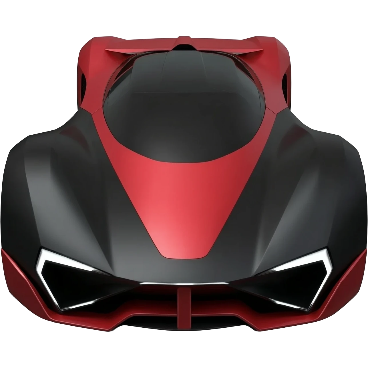 Voiture, futuriste, noir et rouge emoji