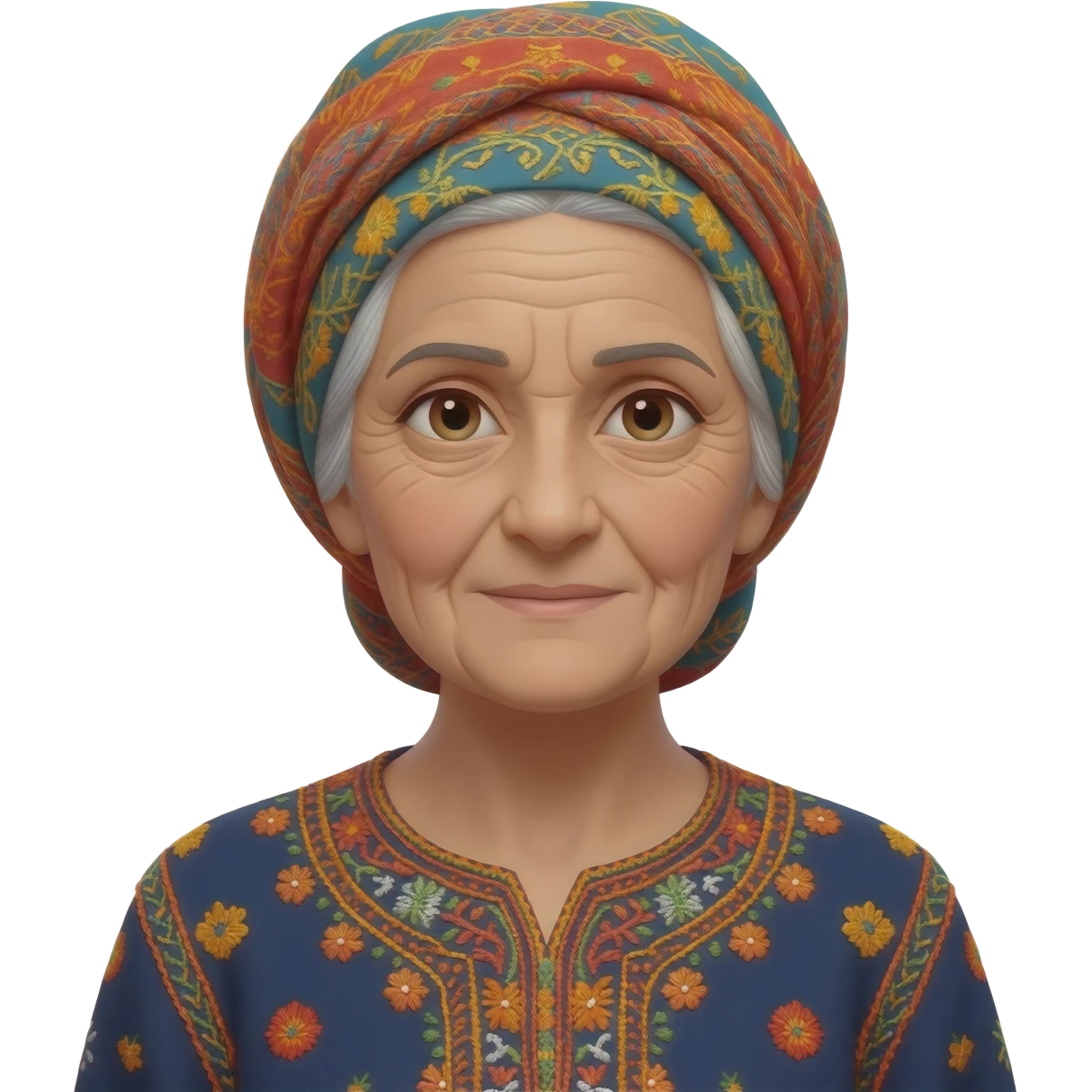 Grand mère voilée arabe emoji