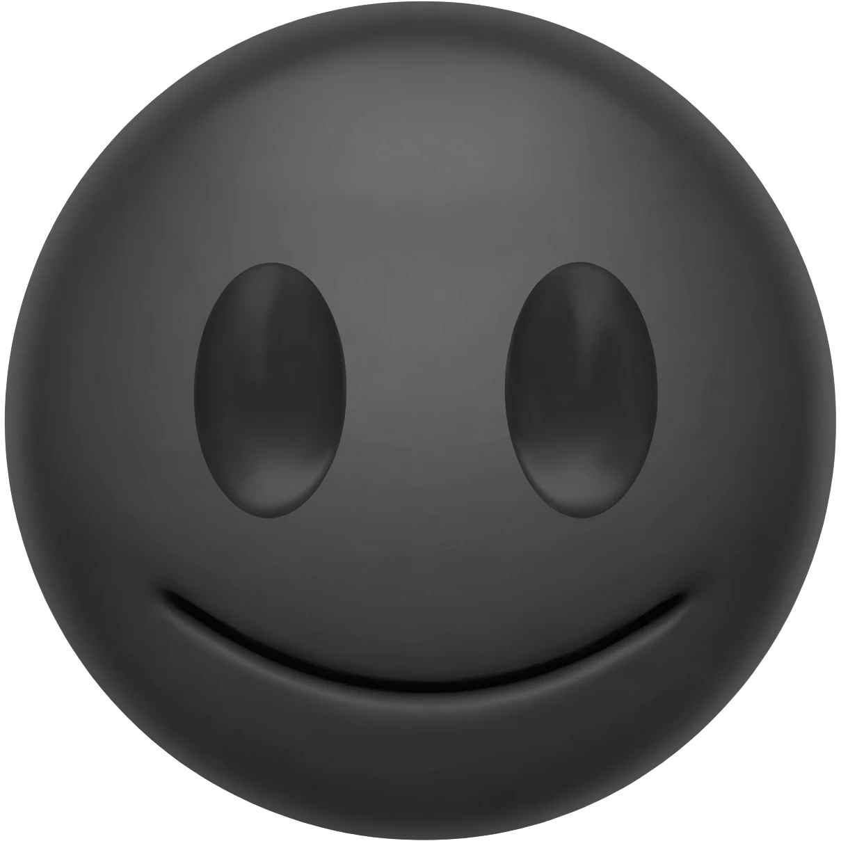 Black smiling emoji emoji