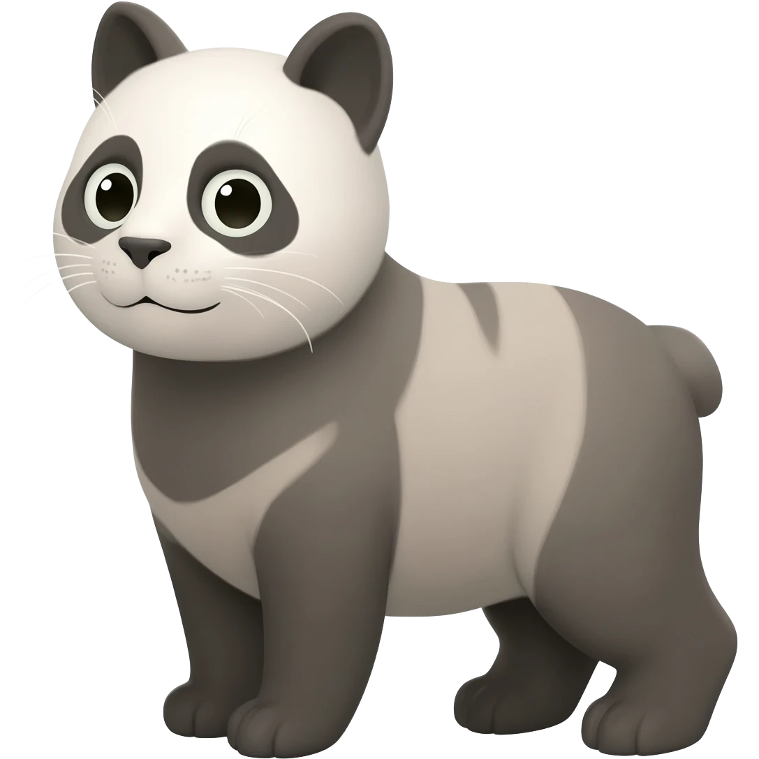 cat and panda emoji