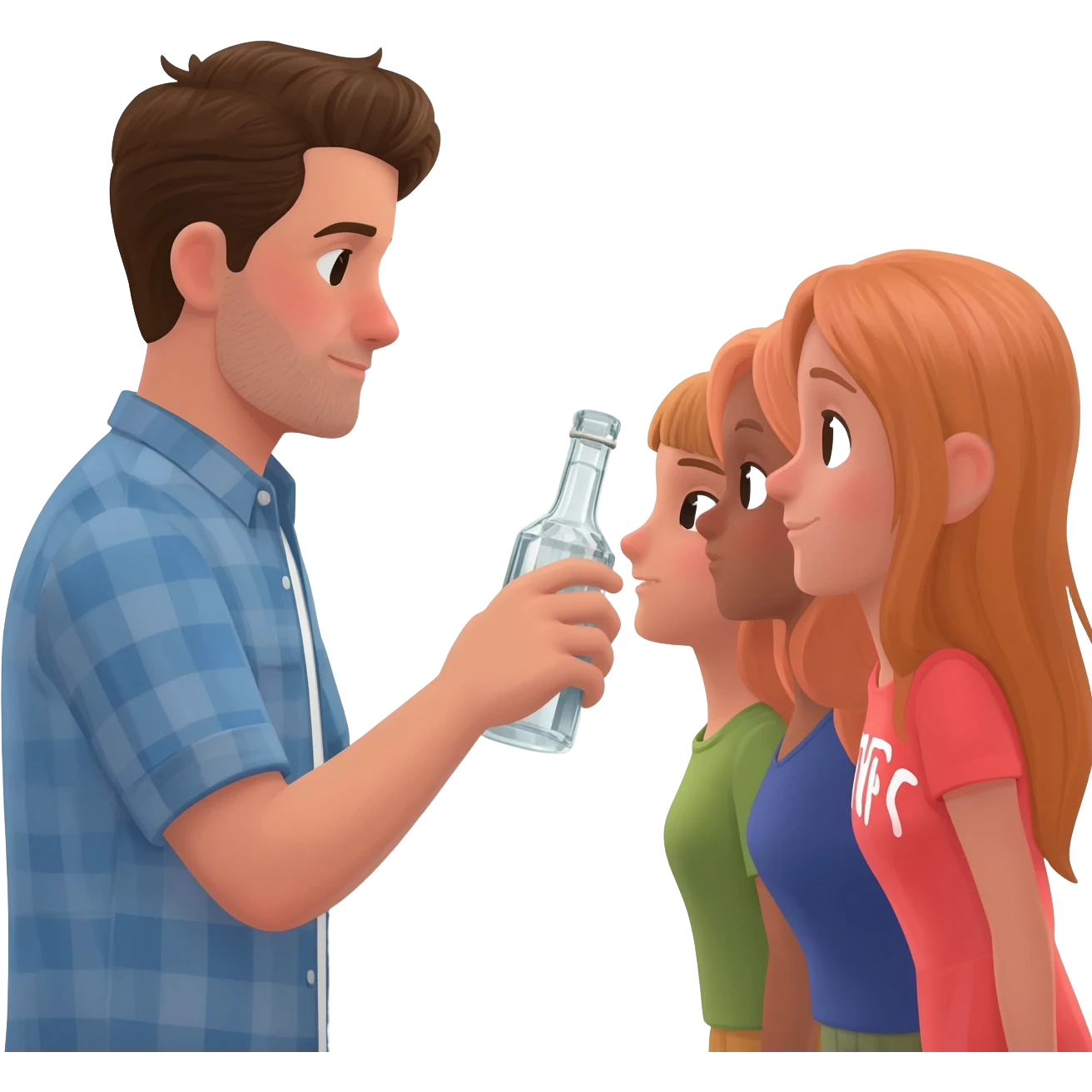 He held out his Cristal bottle to nearby girls’ faces for them to drink from. emoji