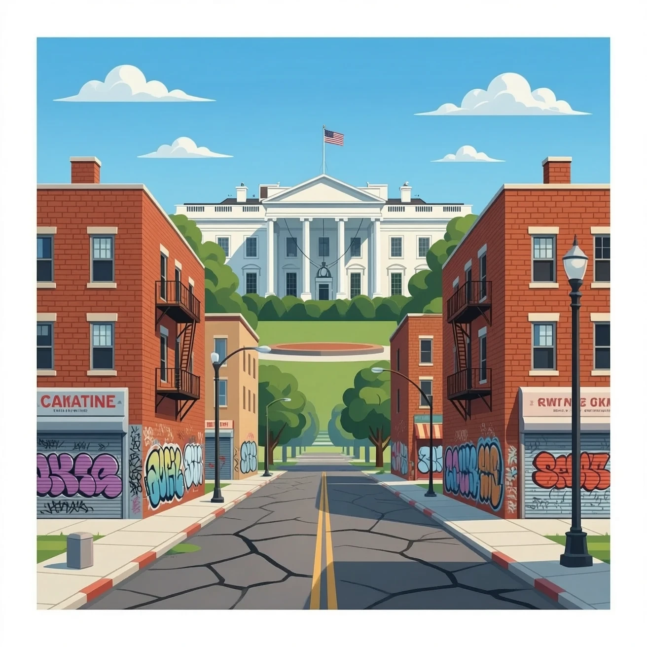 the white house if it was a ghetto in compton emoji