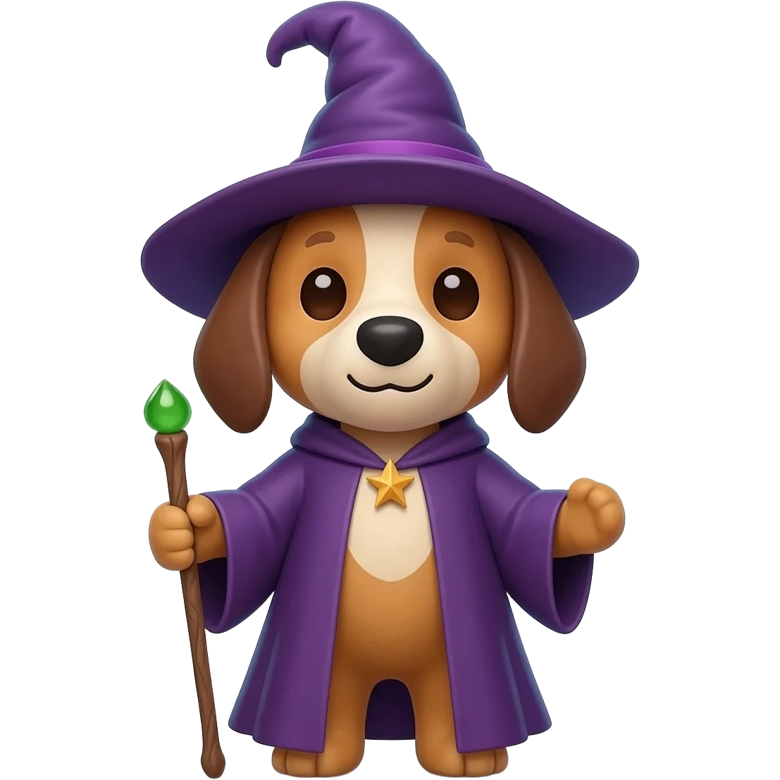 Dog wizard emoji