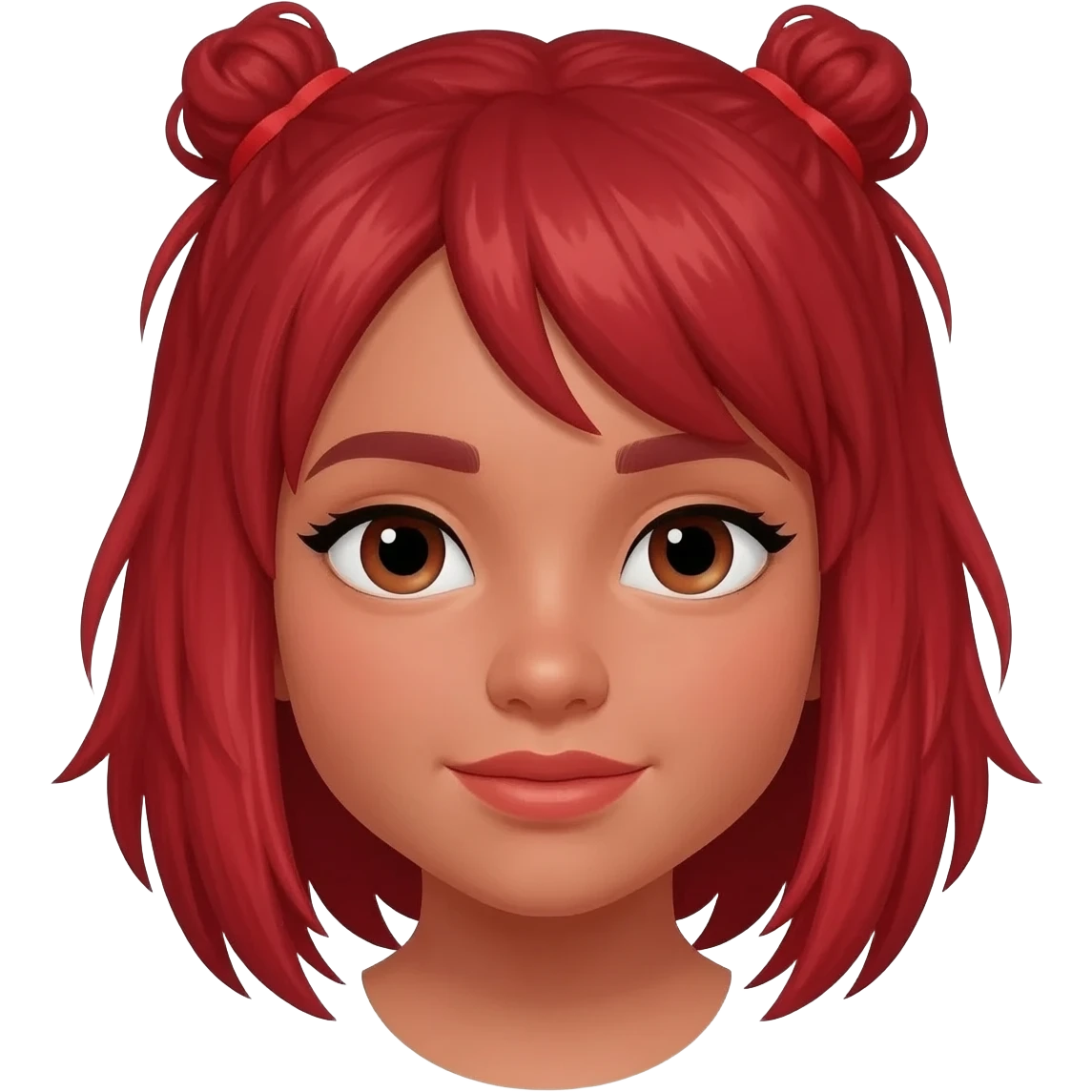 Genesha face in red emoji