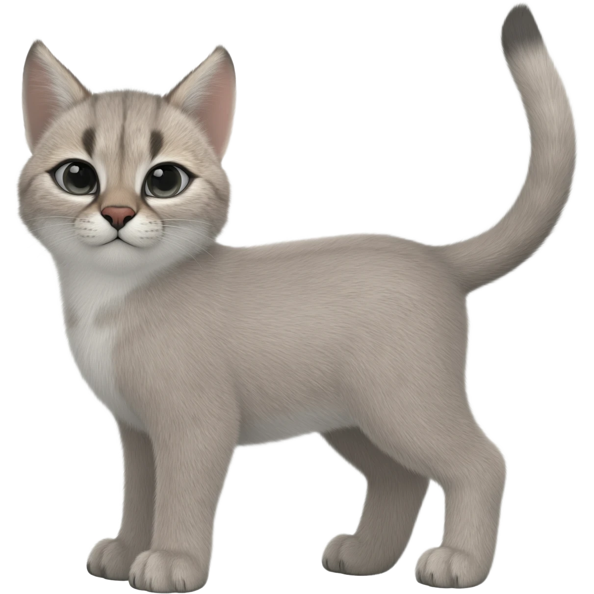 Little tiny kit stoneclaw caracal silver emoji