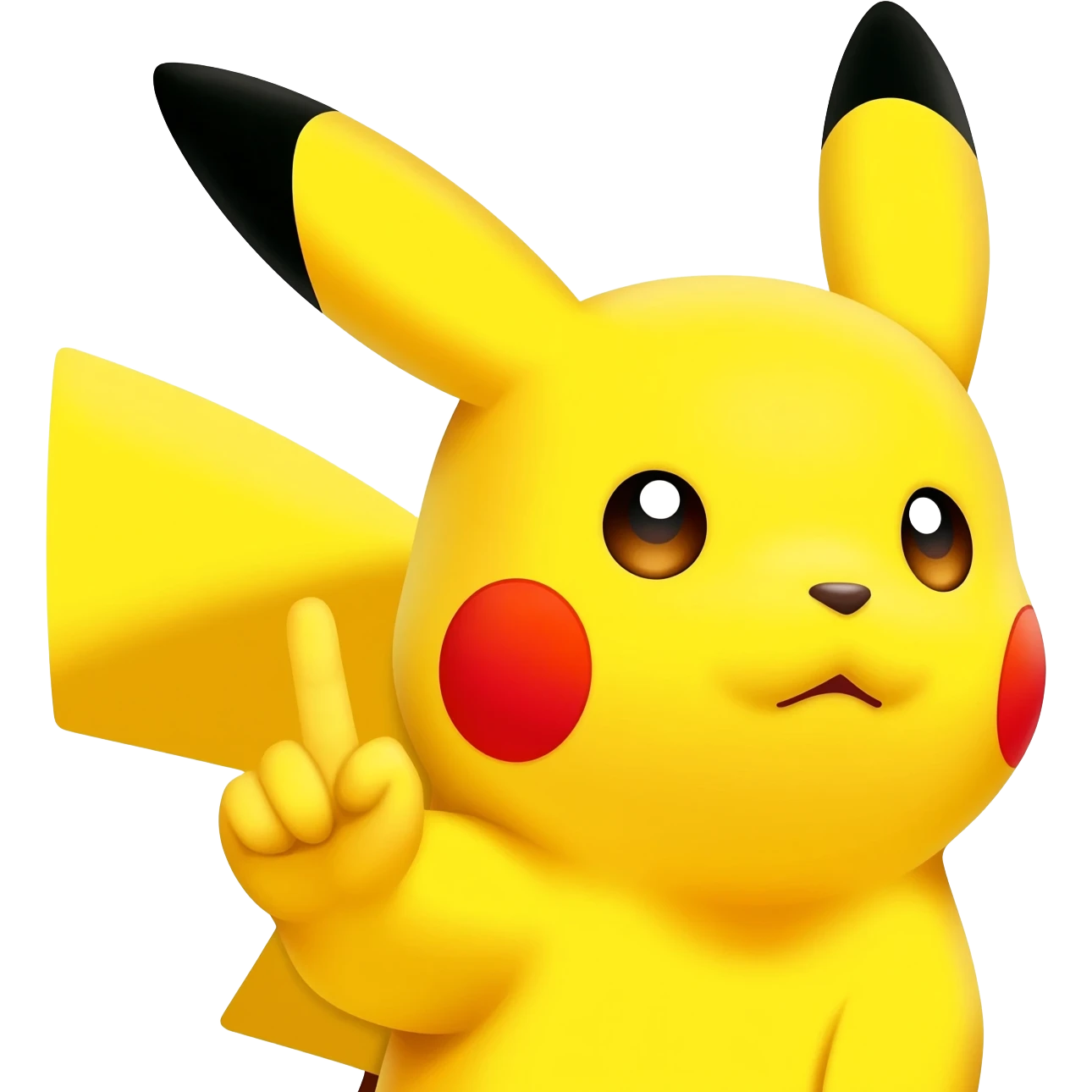 Pikachu 🖕🏻 emoji