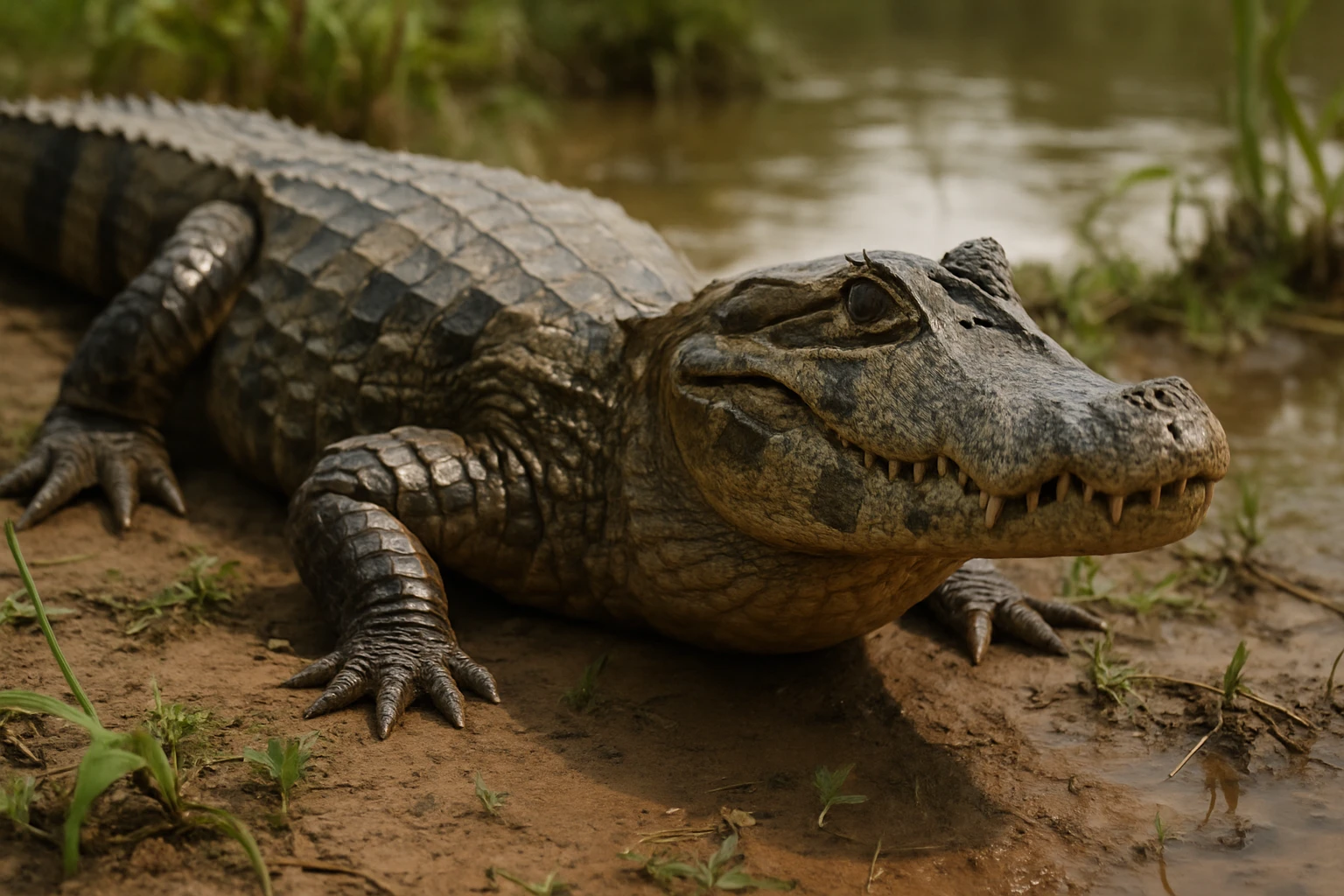 a caiman, realistic style emoji