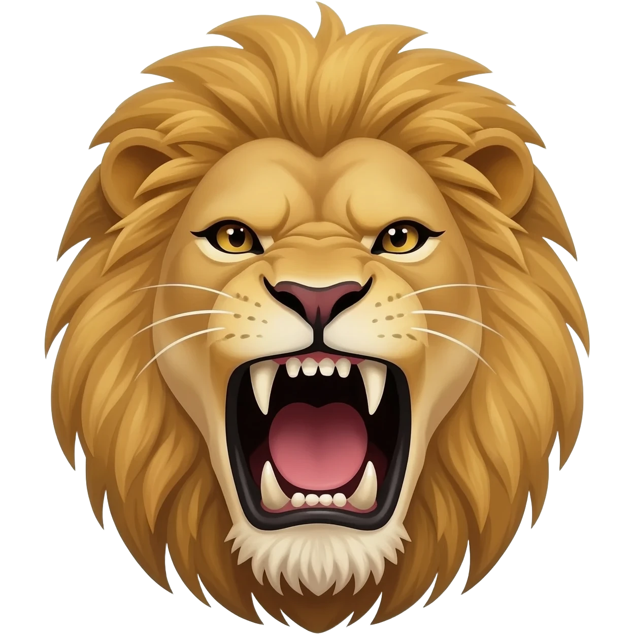 Roaring lion animated emoji emoji