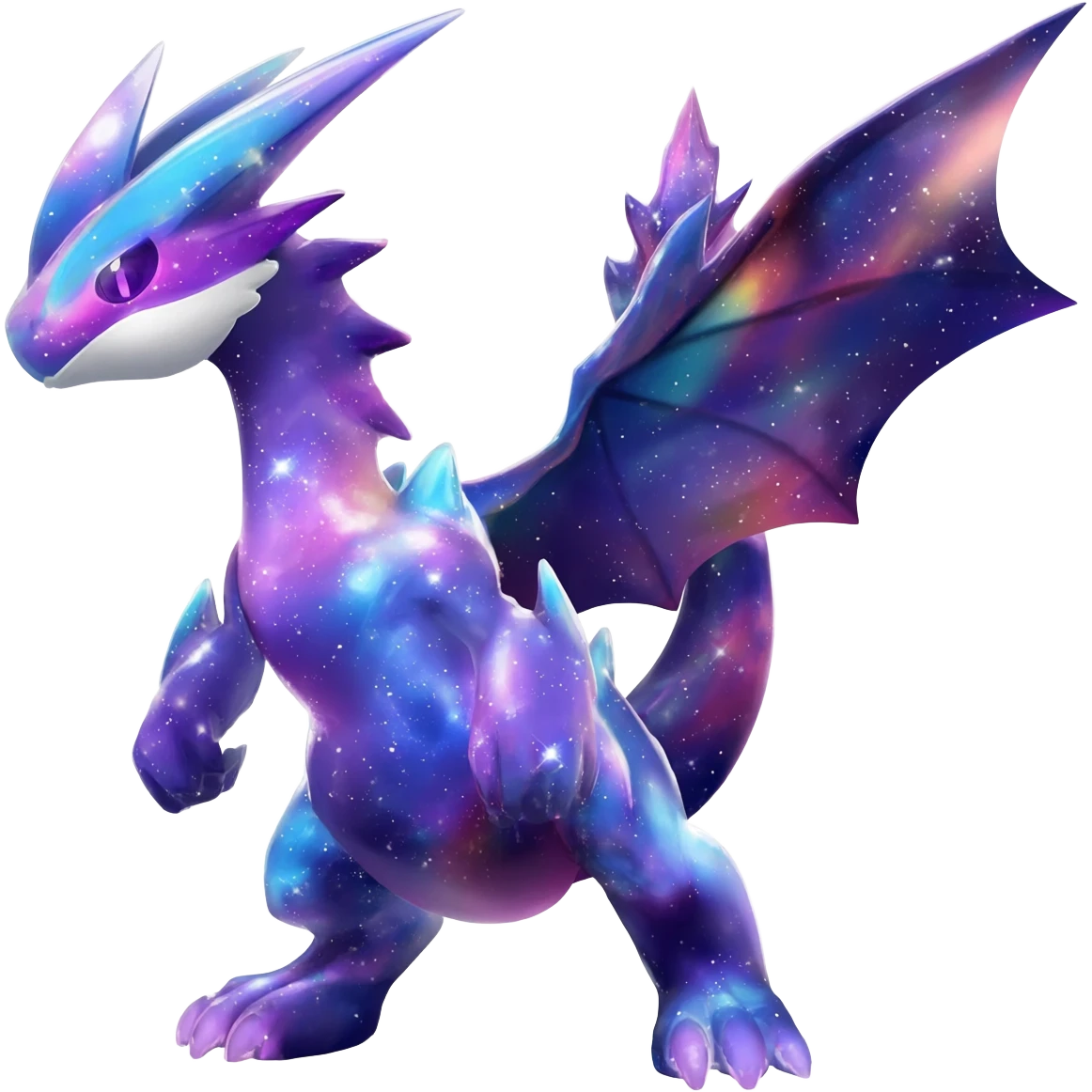 Shiny Starry Galactical Nargacuga-Silvally-Absol-Digimon-fusion-animal-Pokémon-creature  emoji