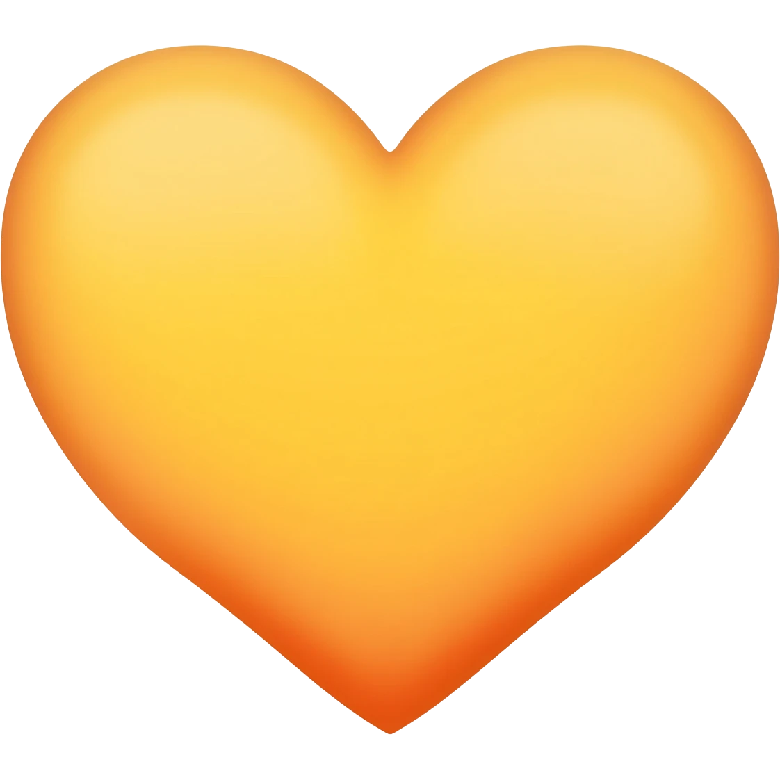 One yellow heart one red heart emoji