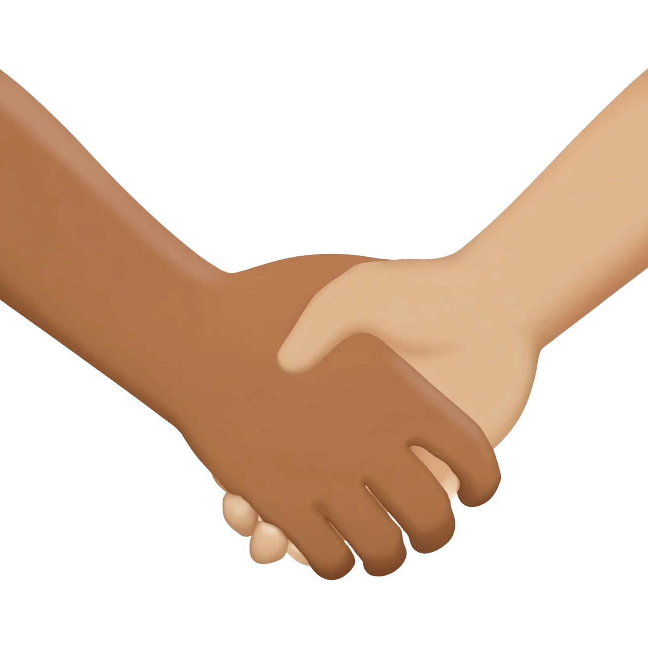 Creame un emoji de 2 manos estrechándose emoji