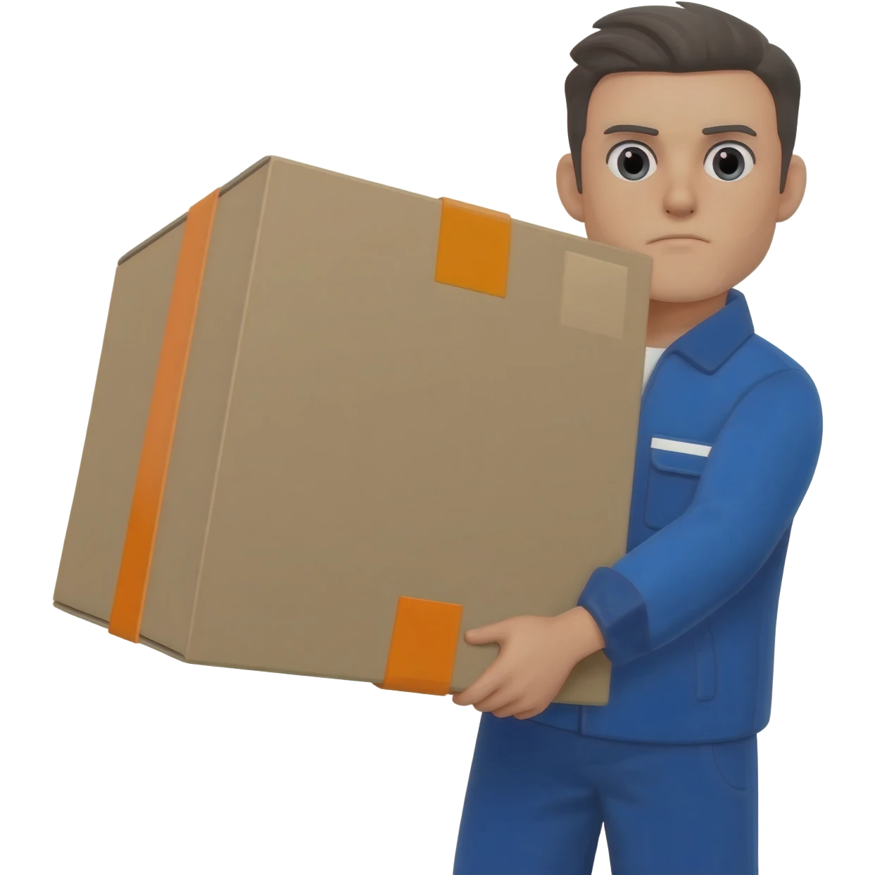Guy with big package emoji