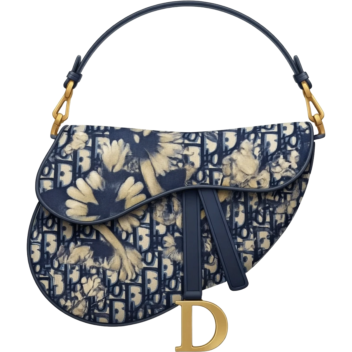 floral dior saddle bag emoji