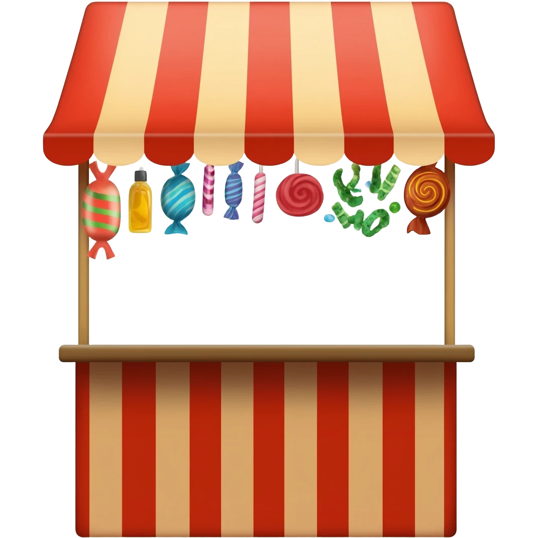 Kiosco con golosinas emoji