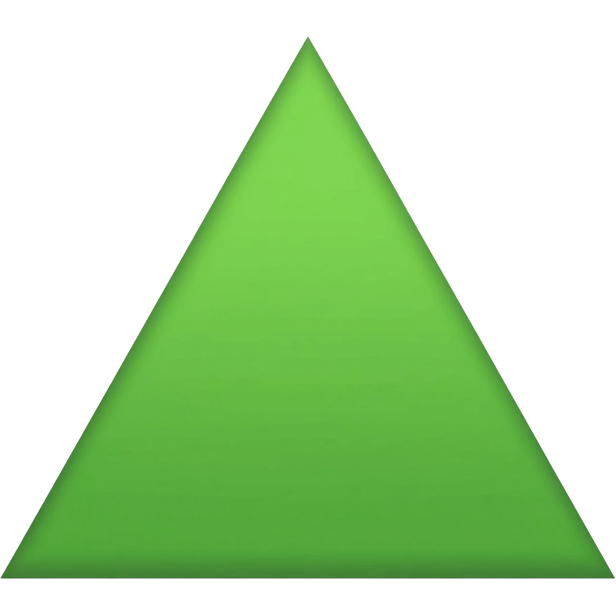 solid green triangle emoji