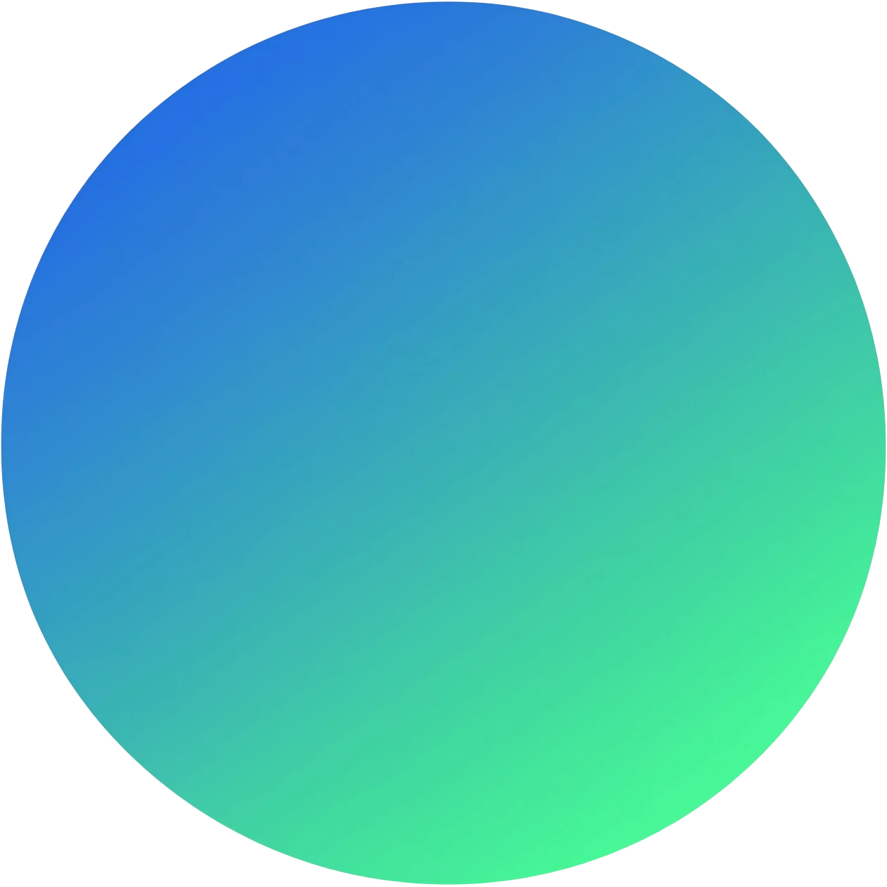 Blue and green emoji