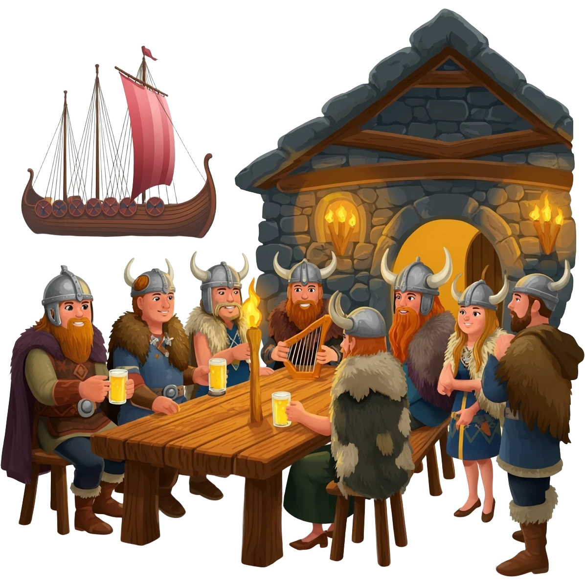 Viking party emoji