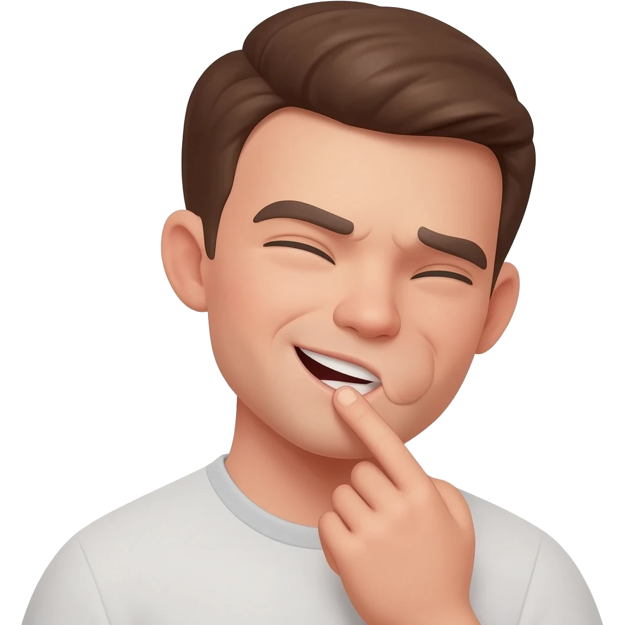 man feeling playful with his penis emoji