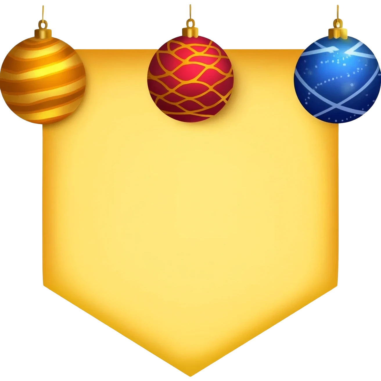 yellow holiday emoji