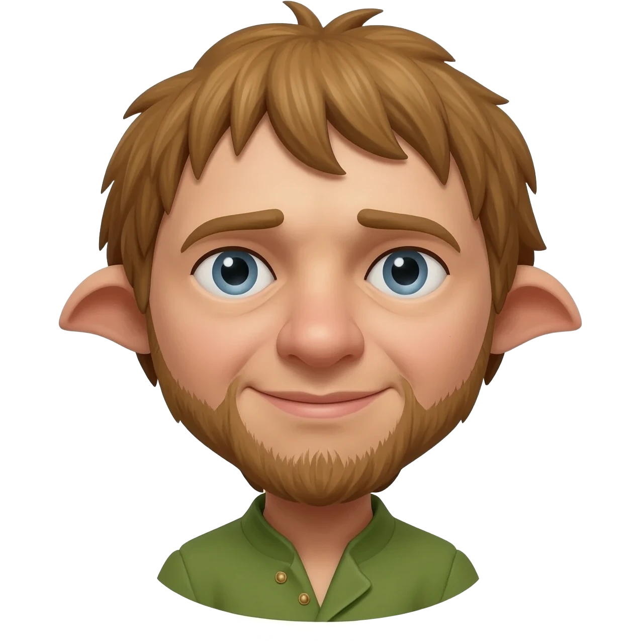 A hobbit, very thin and large. emoji