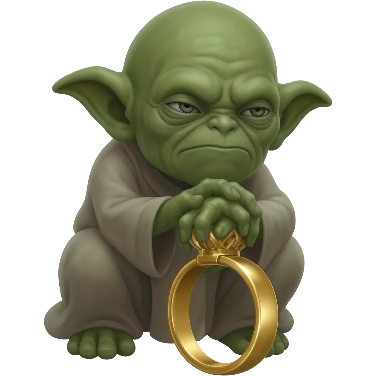 Gollum hunched over emoji