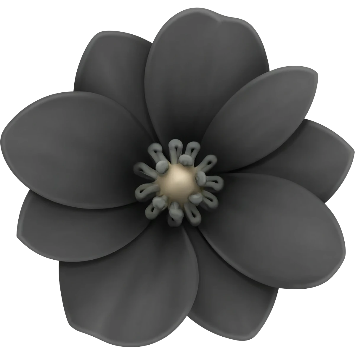 Flor de color negro emoji