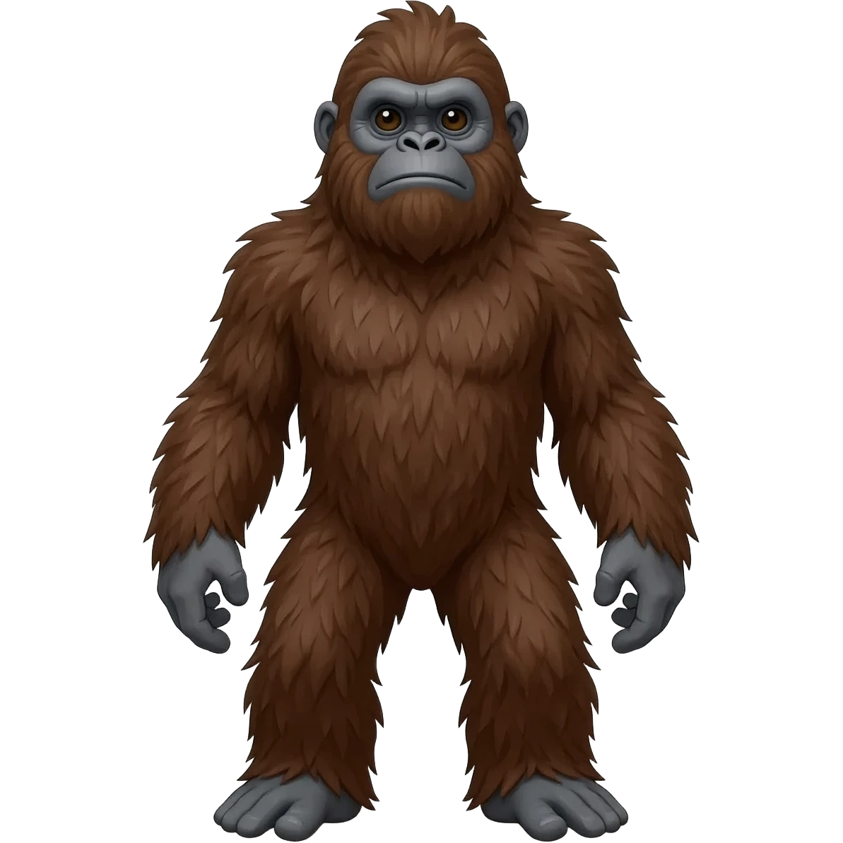 Hairy creature (Bigfoot) emoji