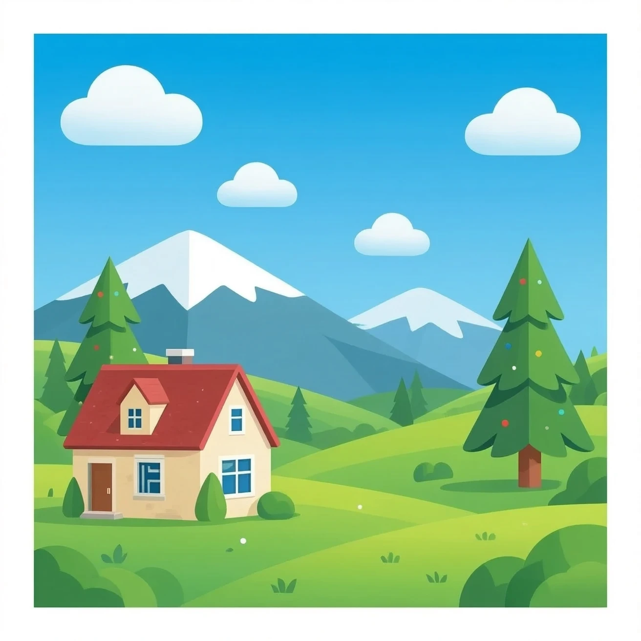 Holiday home emoji