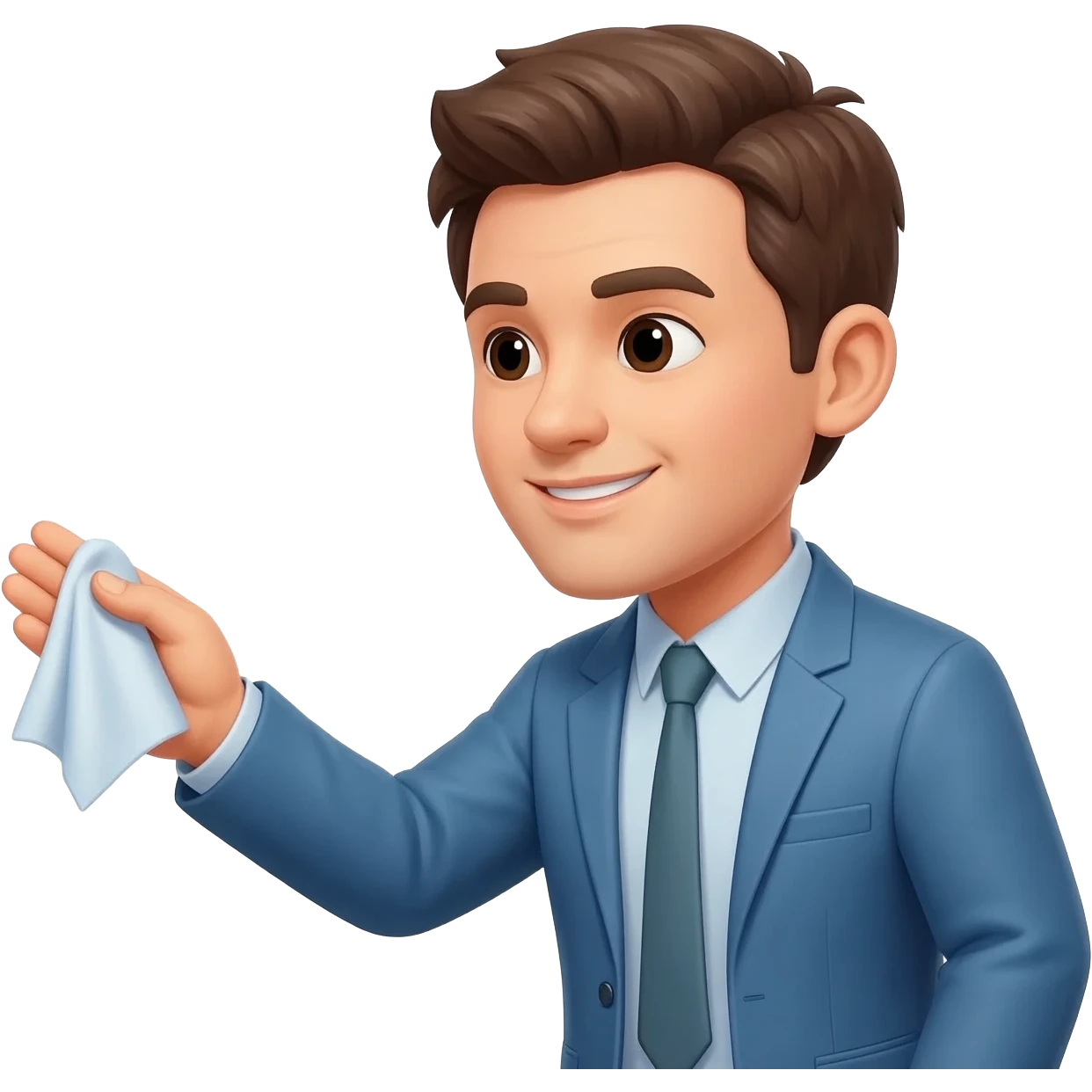 offering a hankerchief emoji