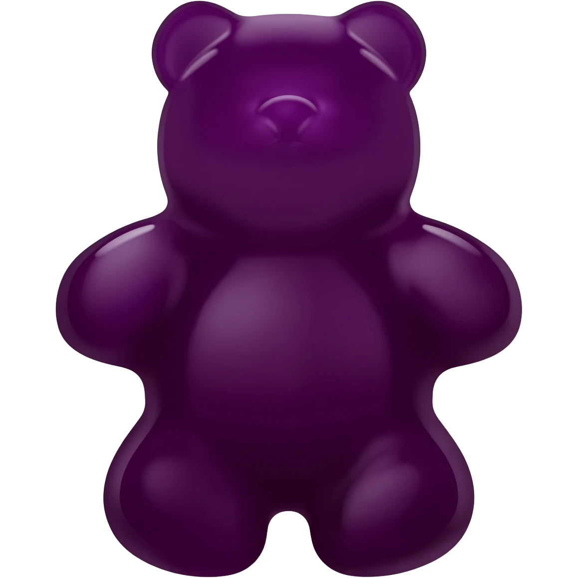 dark purple gummy (not a bear) but a berry emoji