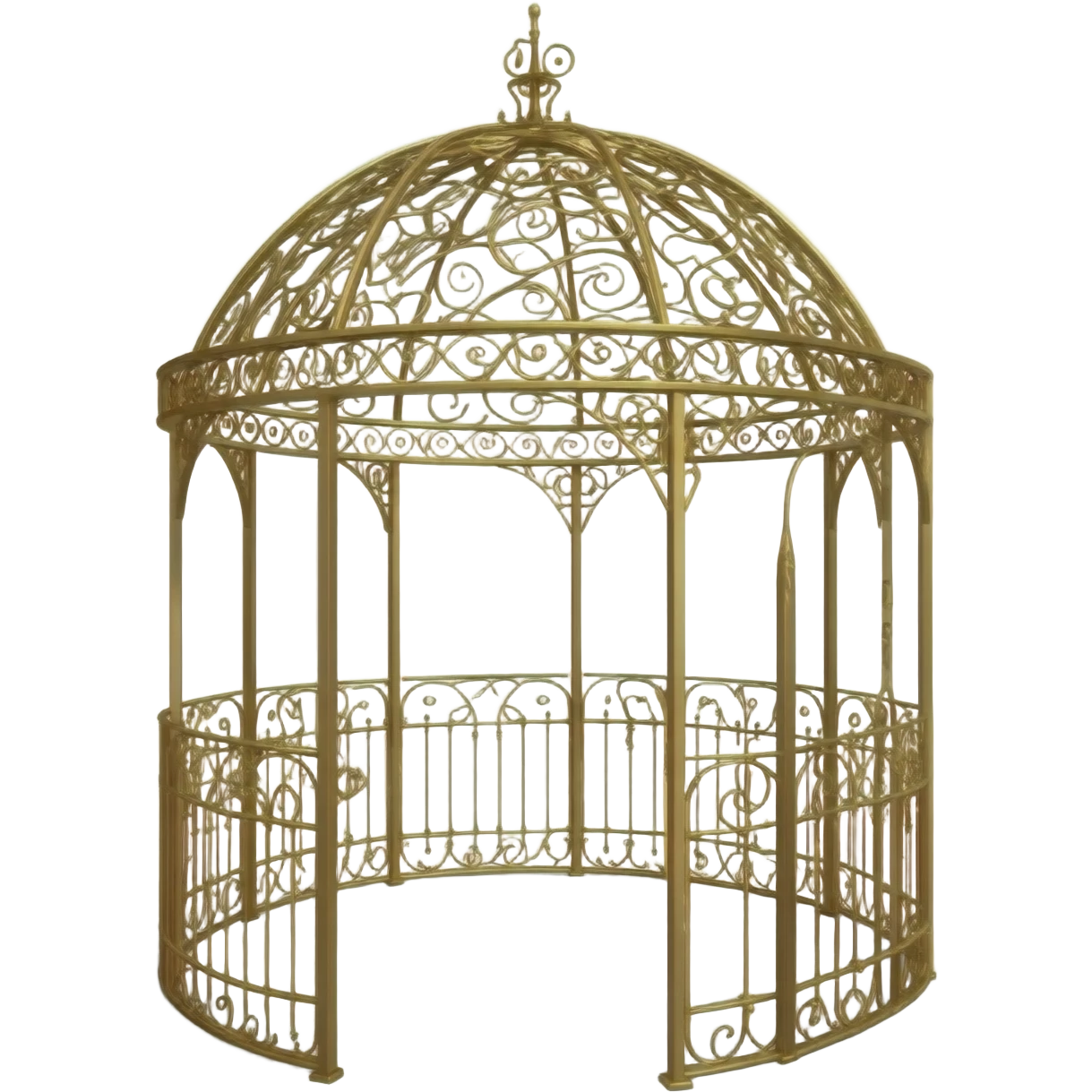 golden garden gazebo transparent background emoji